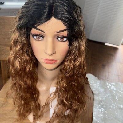 Top Model Lace Free Part Wig Curling Iron Safe OT/27 Ombre
