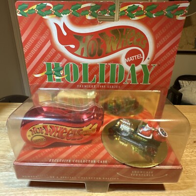 Hot Wheels Holiday Premiere 1995 Series w/ Green T-Bucket #00027!