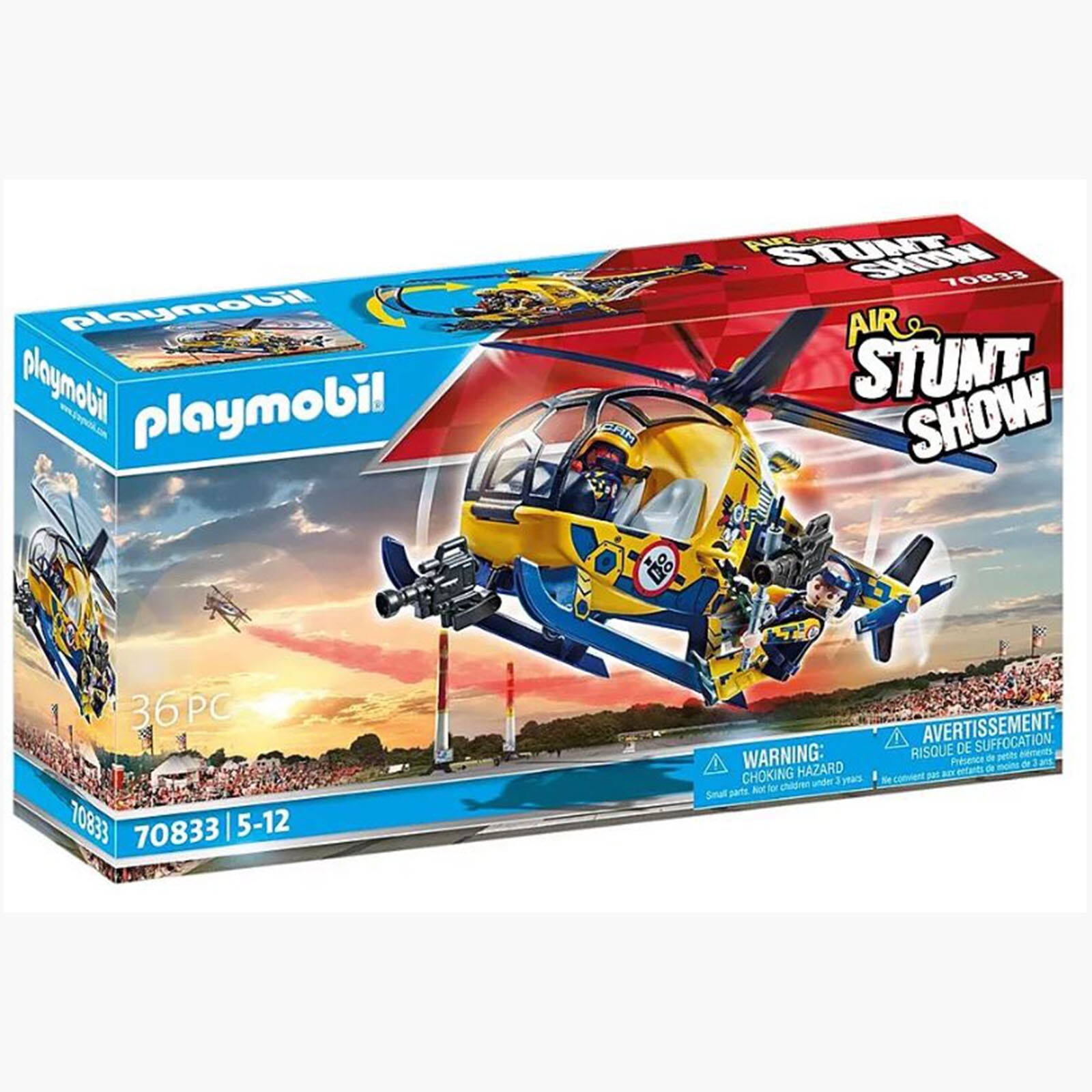 Набор для создания вертолета Playmobil Air Stunt Show 70833 НОВЫЙ В НАЛИЧИИ