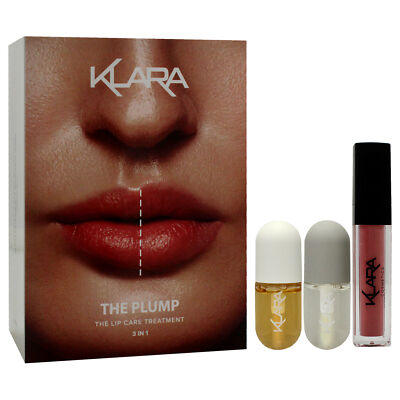 The Plump Lip Care Treatment Kit by Klara for Women - 3 Pc Kit Set