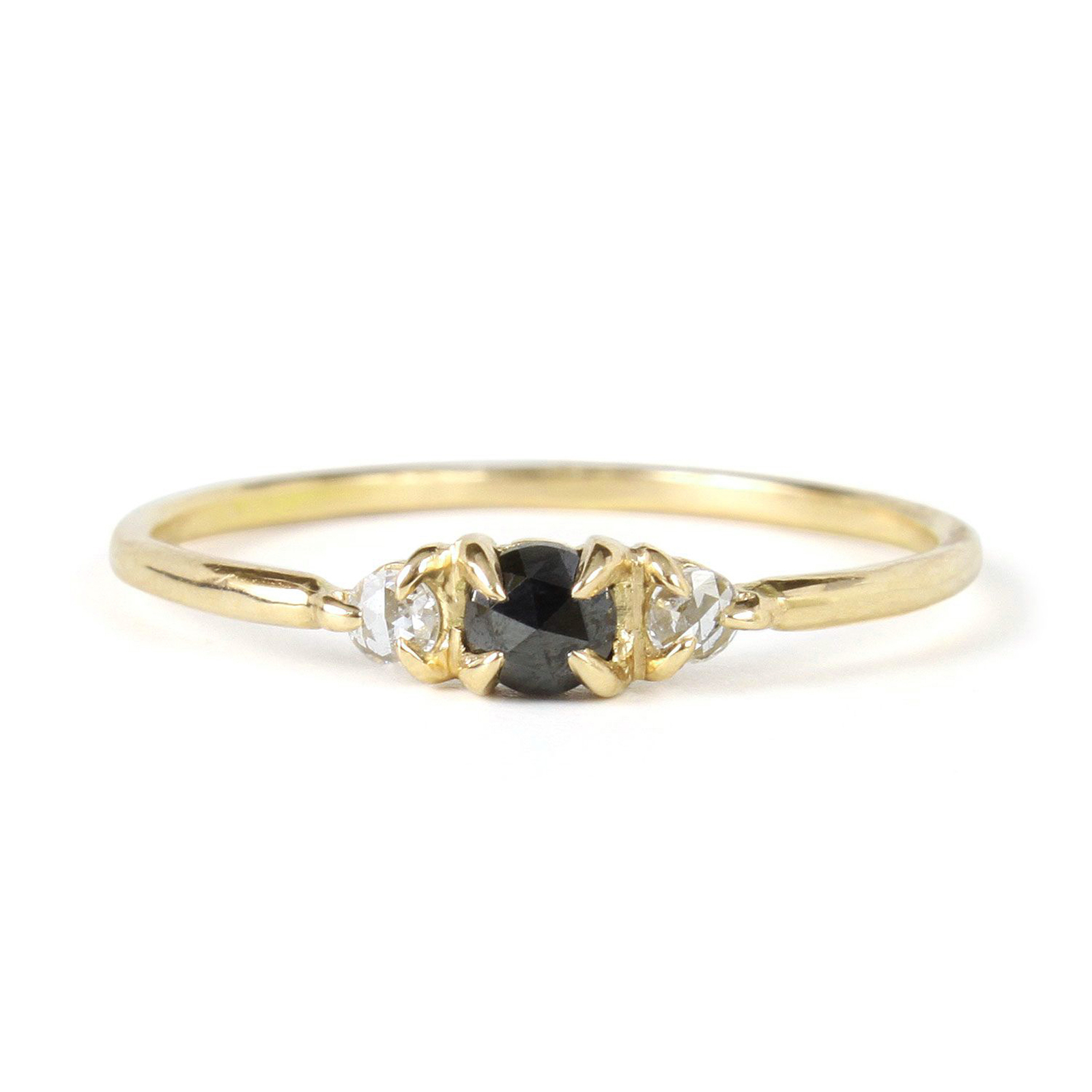 14k Gold Rose-Cut Diamond Ring - Twilight Harmony-Gifts For Women