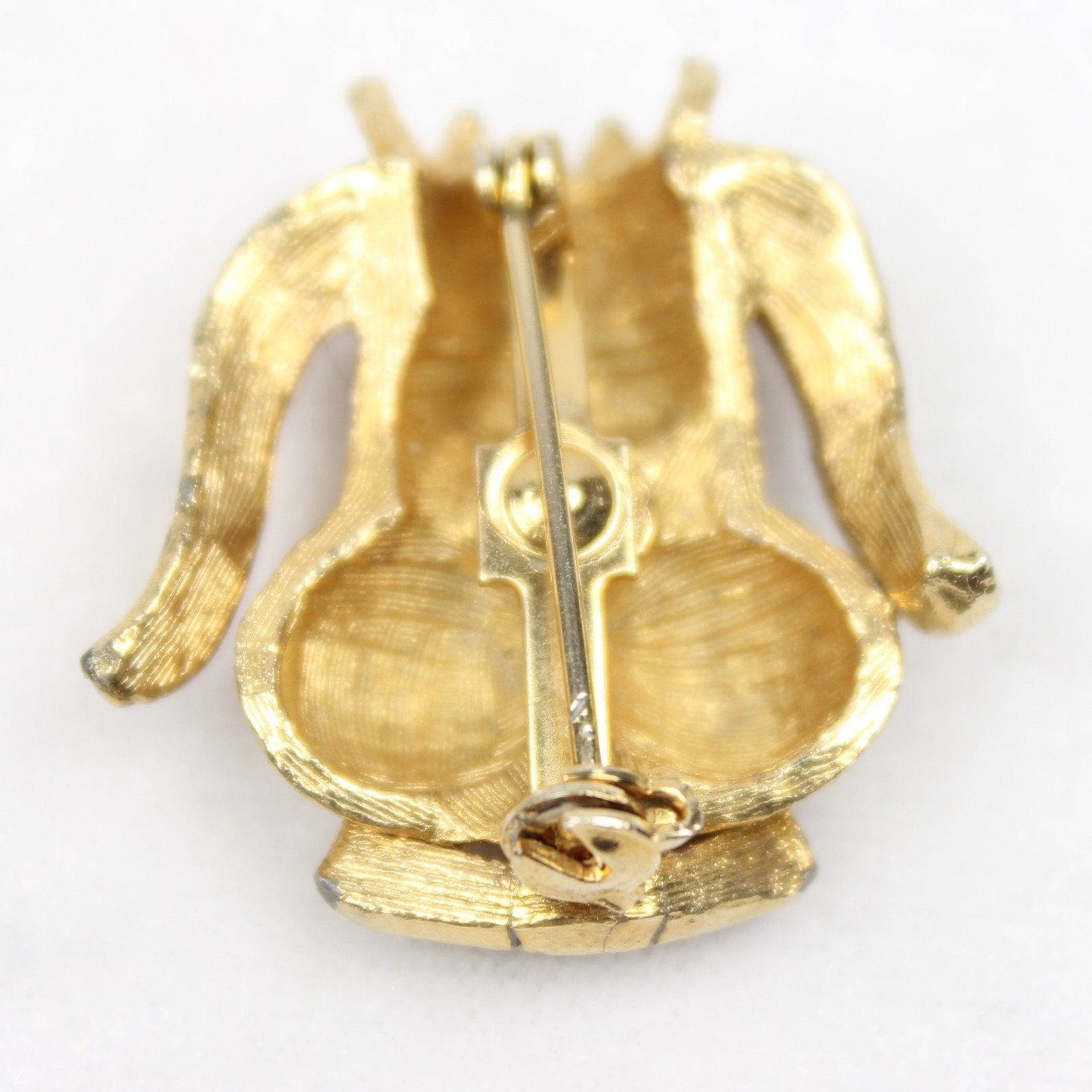 Vintage Animal Pin Lot 4 Gold Tone Horse Pony Dog Queen Chipmunk Gerrys Rooster