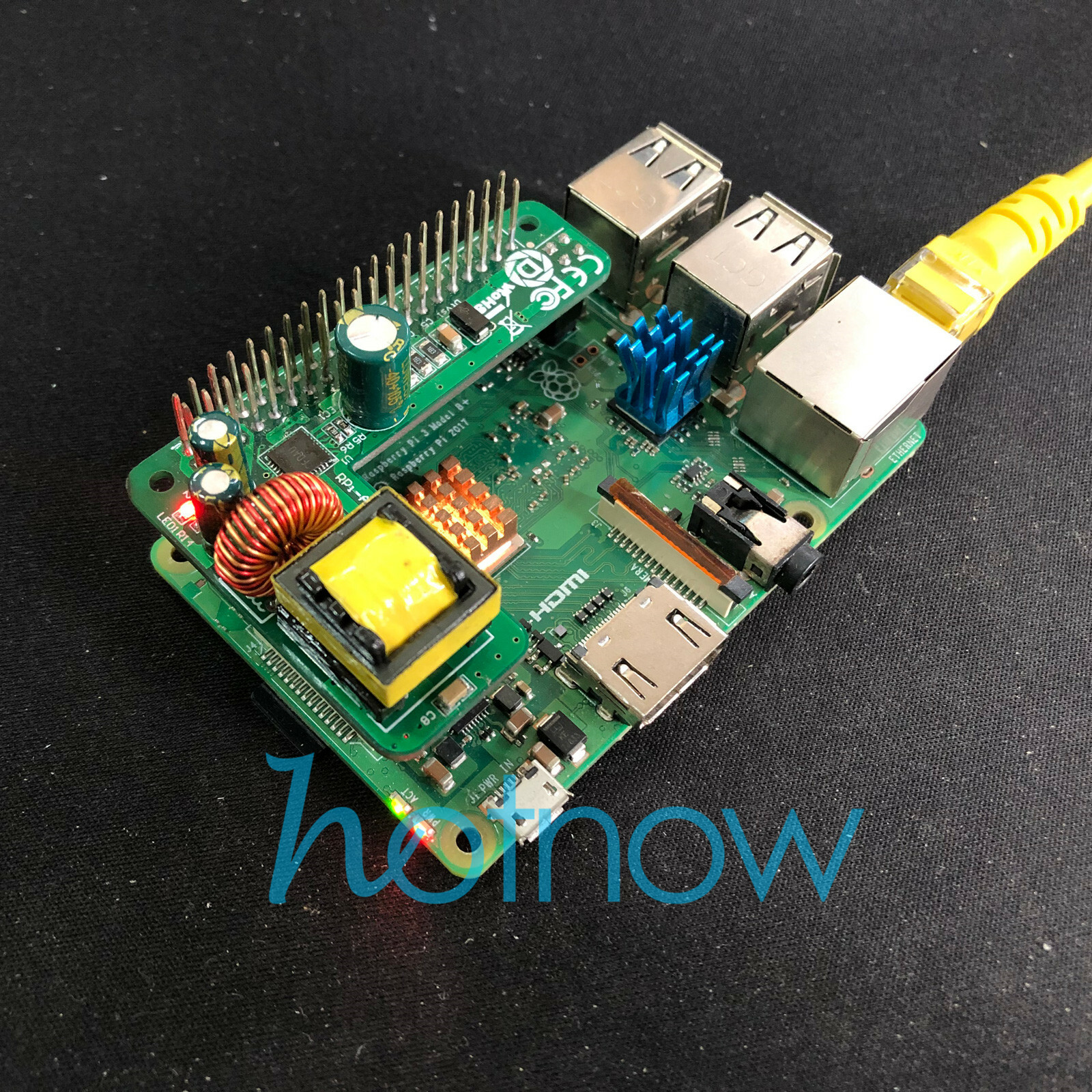 Power Over Ethernet PoE HAT For Raspberry Pi 5 - IEEE802.3af/at Compatible 5V 4.5A Power Supply