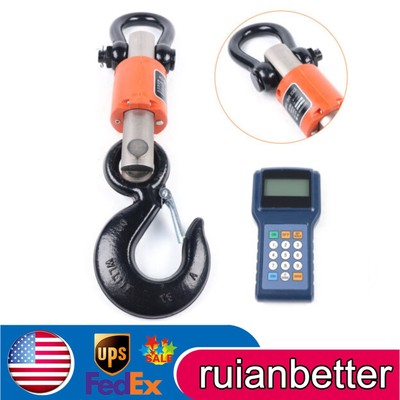 Electronic Wireless Digital Hanging Crane Scale With Remote & Handheld Meter