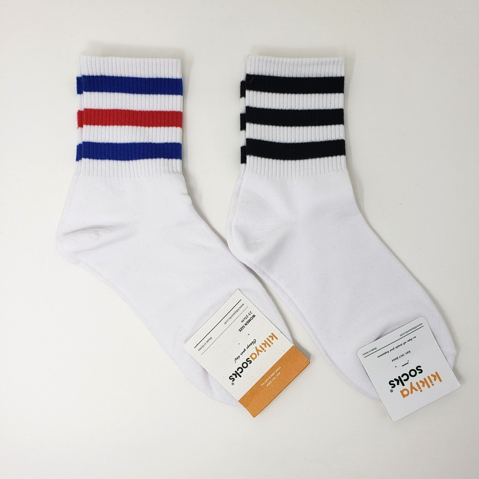 Striped  Kikiya Socks 2 Pairs