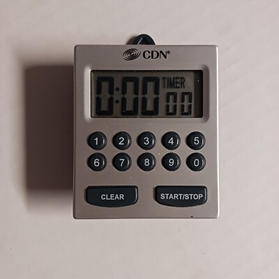 Direct Entry 2-Alarm Digital 10 Hour Kitchen Timer . TESTED / WORKS 
