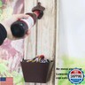 Luwanburg Beer Cap Catcher Wall Mount Soda Bottle Top Bucket Collector with Drained Holes (Crackle)