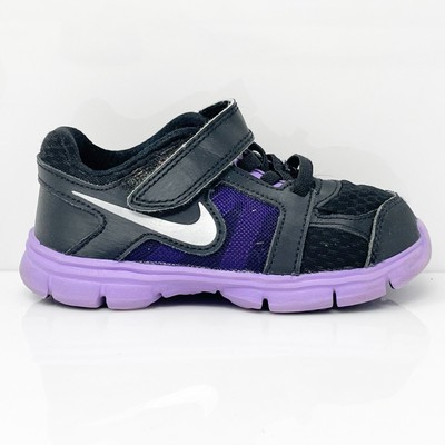 Nike Girls Dual Fusion 457038-009 Черные кроссовки для бега, размер 8C