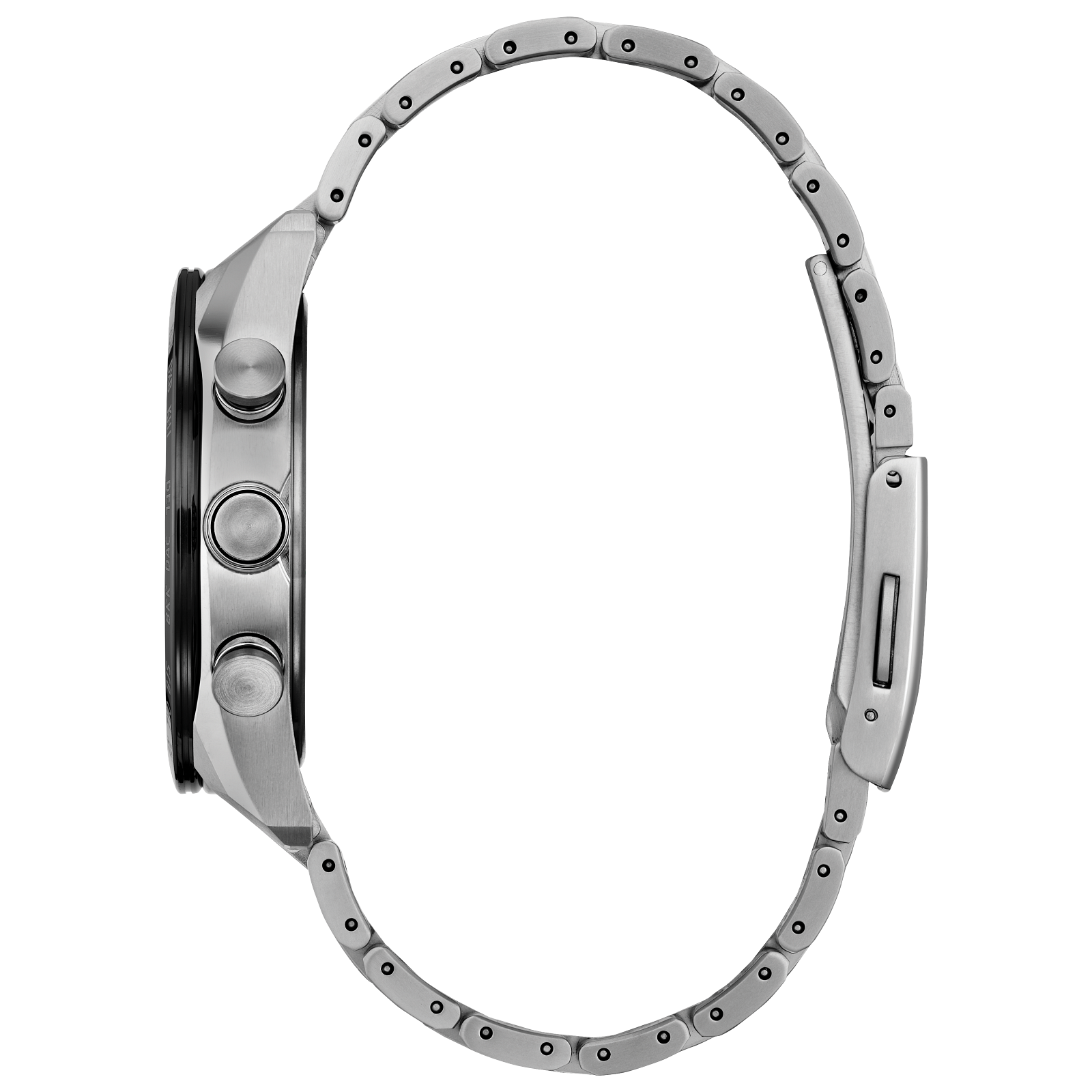 Pre-owned Citizen Ø42 Super Titanium Unite W/blue Atomic Perpetual World Radio At8188-64l