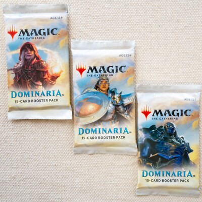 MTG: 3 Dominaria Sealed Booster Pack Lot from Box - 3 Packs Magic - English