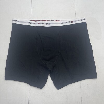 Tommy Hilfiger Black Cotton Boxer Brief Mens Size 2XL NWOT