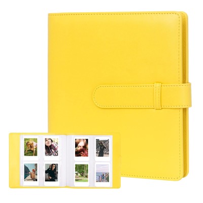 256 Pockets Photo Album for Fujifilm Instax Mini Camera,for Polaroid 2x3'' Yellow