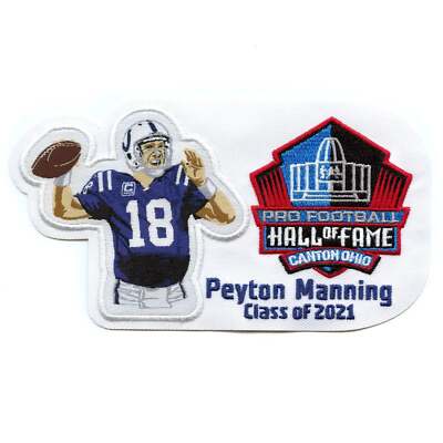 Peyton Manning NFL Pro Football Hall Of Fame Induction Patch (2021)