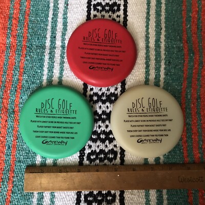 New 3 Pack Gateway Disc Golf Discs Etiquette