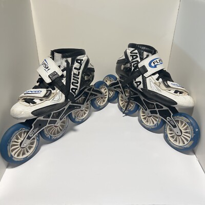 Vanilla Flash Inline Speed Skates Size 11 4x110mm 13.2  Roller 7000