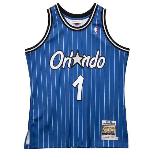 

MITCHELL - NESS NBA AUTHENTIC ROAD JERSEY ORLANDO MAGIC 94 ANFERNEE HARDAWAY, Royal