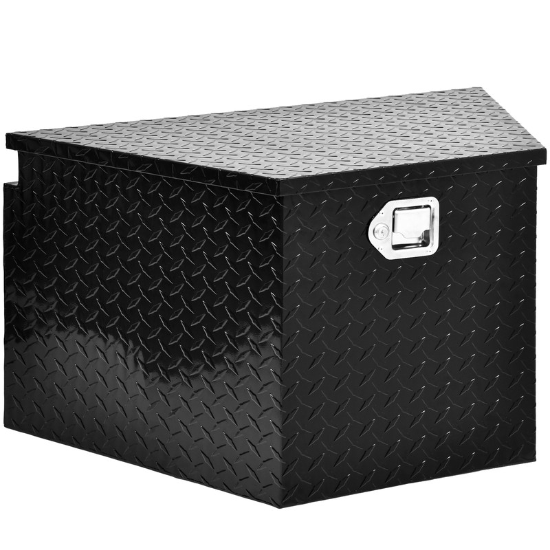 TAUS 33"x 20"x 18" Aluminum Trailer Tongue Tool Box Truck Bed Waterproof Storage
