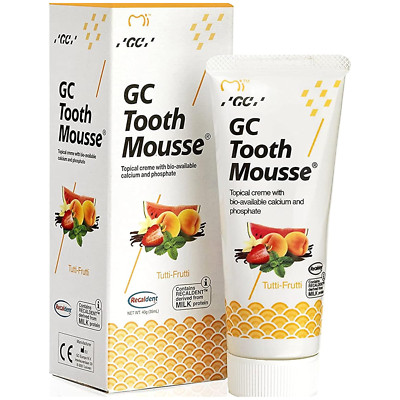 GC Tooth Mousse tutti frutti - Pasta crema dental remineralizante con recaldent