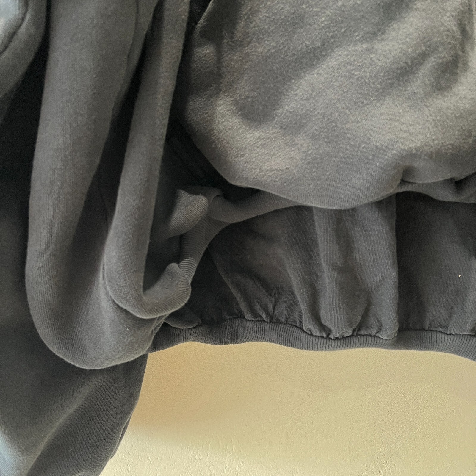Pre-owned Yeezy Gap Engineered By Balenciaga Dove Hoodie Washed Black 472996-00