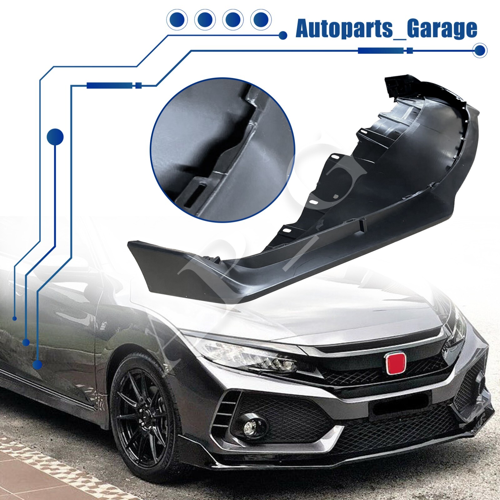 Complete Bumper Kit for Honda Civic