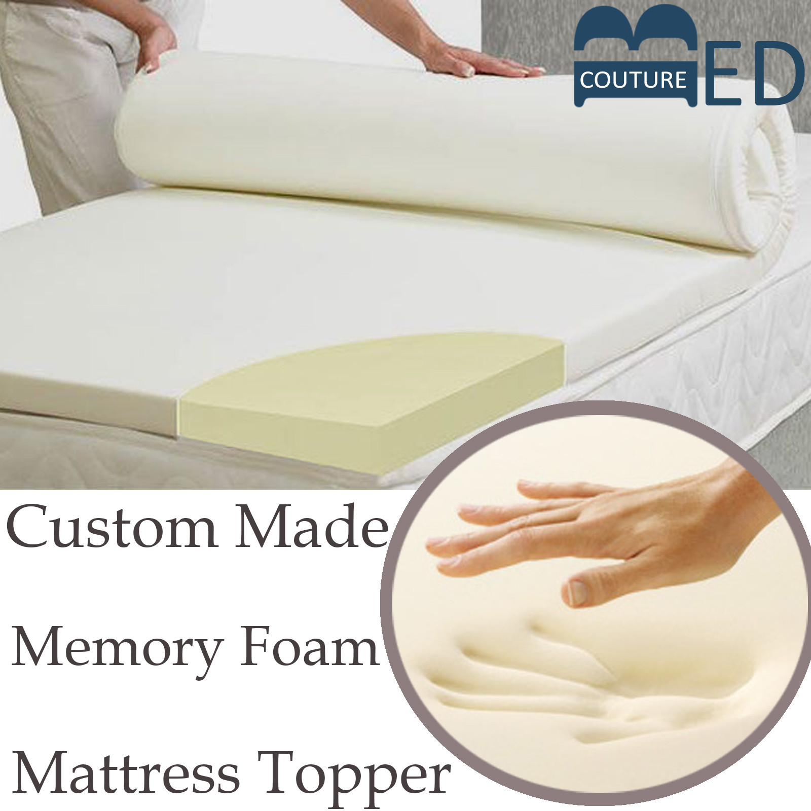 9% Memory Foam Mattress Topper All Sizes, Depths & Covers Available FREE P&P 9% Memory Foam Mattress Topper All Sizes, Depths & Covers Available FREE P&P