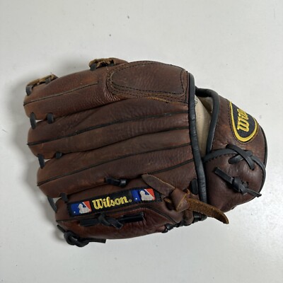 Wilson A1730 P3 11.5'' Brown Rustic Leather Left-Handed Throw Baseball Glove