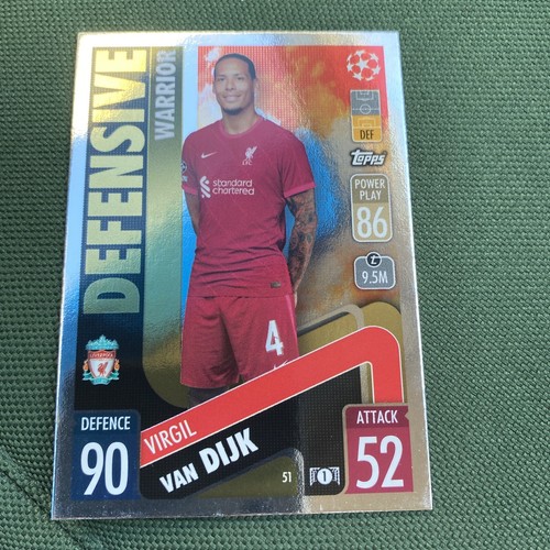 2021-22 Topps Match Attax Defensive Warrior #51 VIRGIL van