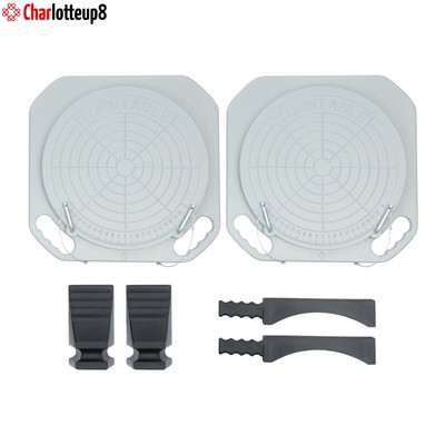 2PCS Wheel Car Truck Front End Wheel Alignment Turntable Turn Plate Tool Durable