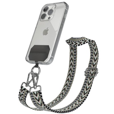 Universal Phone Strap All Phones Necklace Band Detachable Green Black Silver