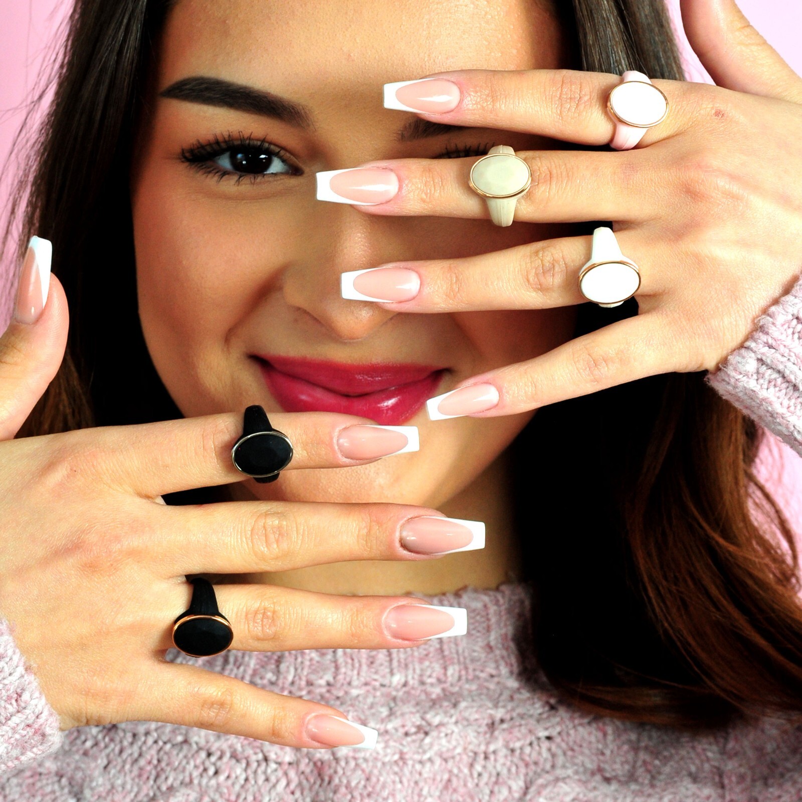 Metal Framed Oversized Collection by Rinfit - Silicone Wedding Bands Women