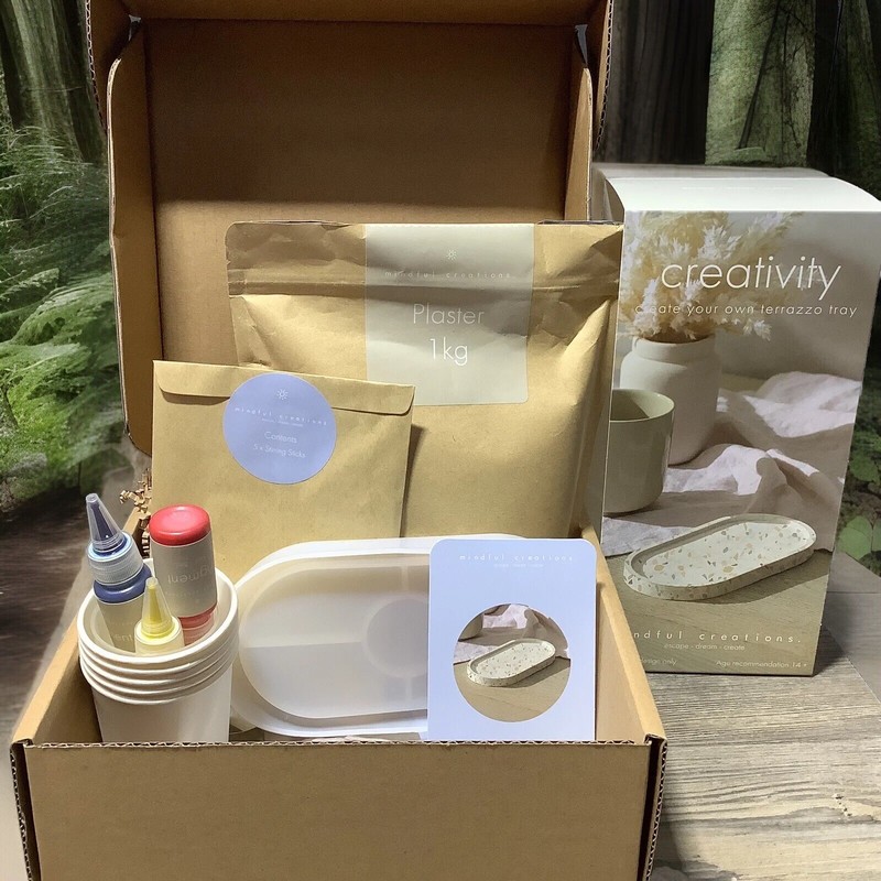 Create Your Own Terrazzo Trinket Tray Soap Dish Earthy Neutral