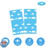 Blue Sky White Clouds Birthday Party Supplies Cartoon Story Tablecloth Party Table Cover Cartoon Table Banner for Baby Kids Shower Birthday Party Decorations, 54 x 108 Inch (2)
