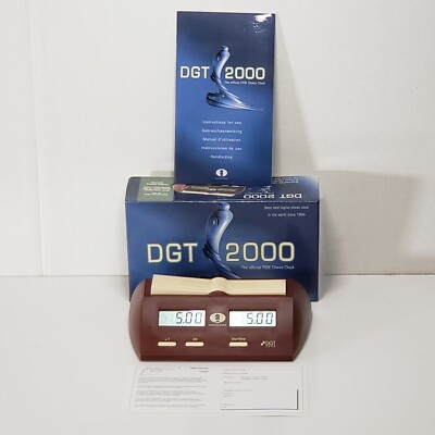 DGT Chess Clock Digital Chess Clock Vintage DGT 2000 Chess Timer Tested