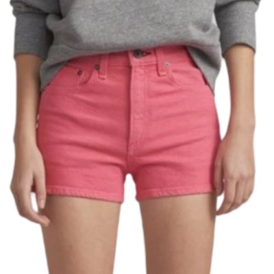 Rag & Bone Justine Bull Pink High Rise Denim Jean Shorts size 28 Barbiecore Y2K