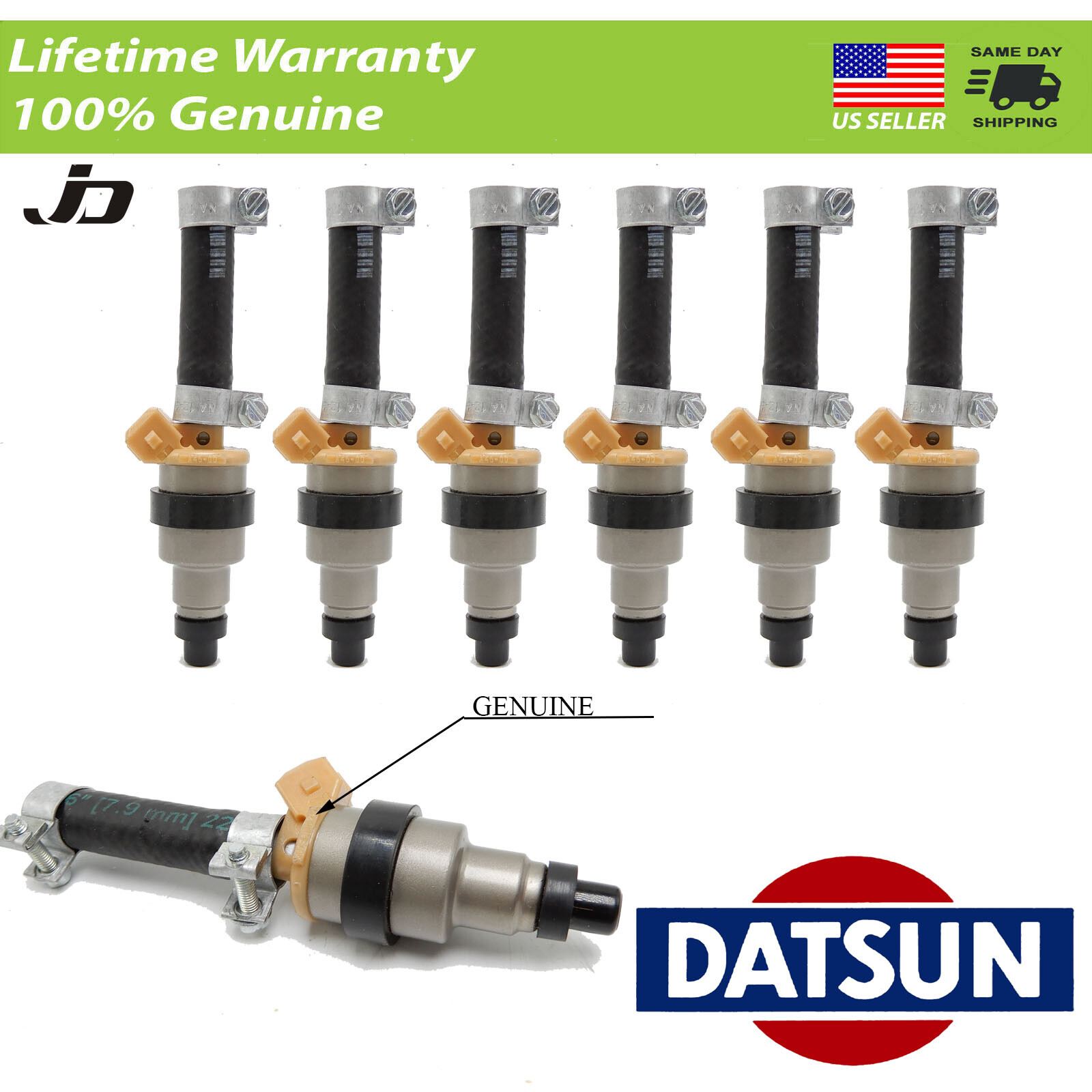 X6 FUEL INJECTORS fit 1984-1996 NISSAN 300ZX 2.0L 2.2L 2.4L