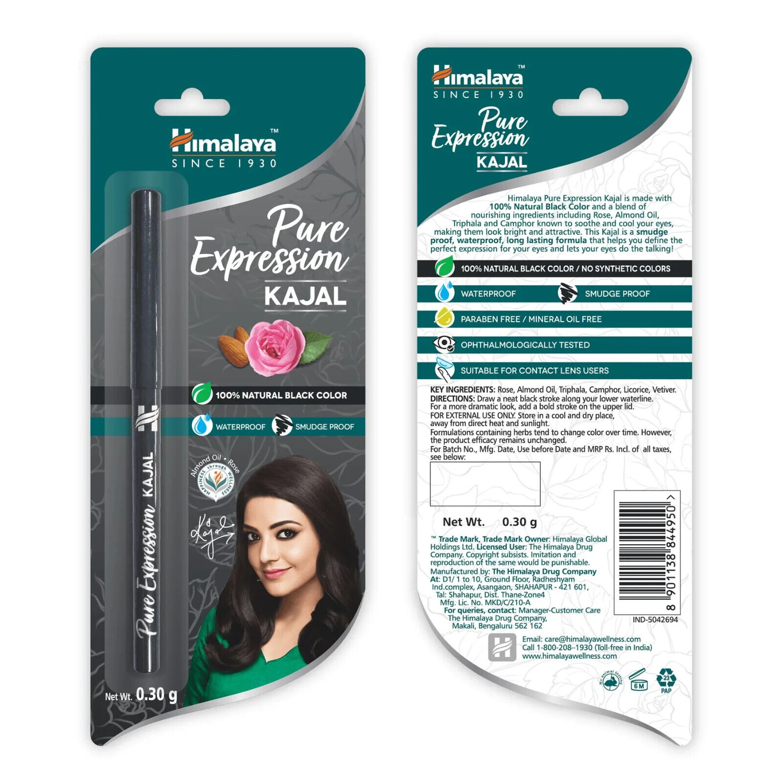 Himalaya Pure Expression Kajal natural black color Smudge Himalaya Pure Expression Kajal natural black color Smudge