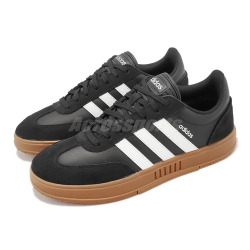 

adidas Gradas Black White Gum Мужская повседневная обувь для образа жизни Кроссовки FX9305, Черный, Gradas