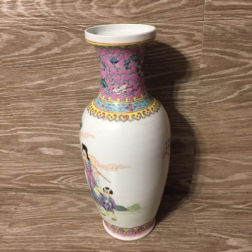 Vintage Jingdezhen Famille Hand Painted Chinese Family Scenery 12