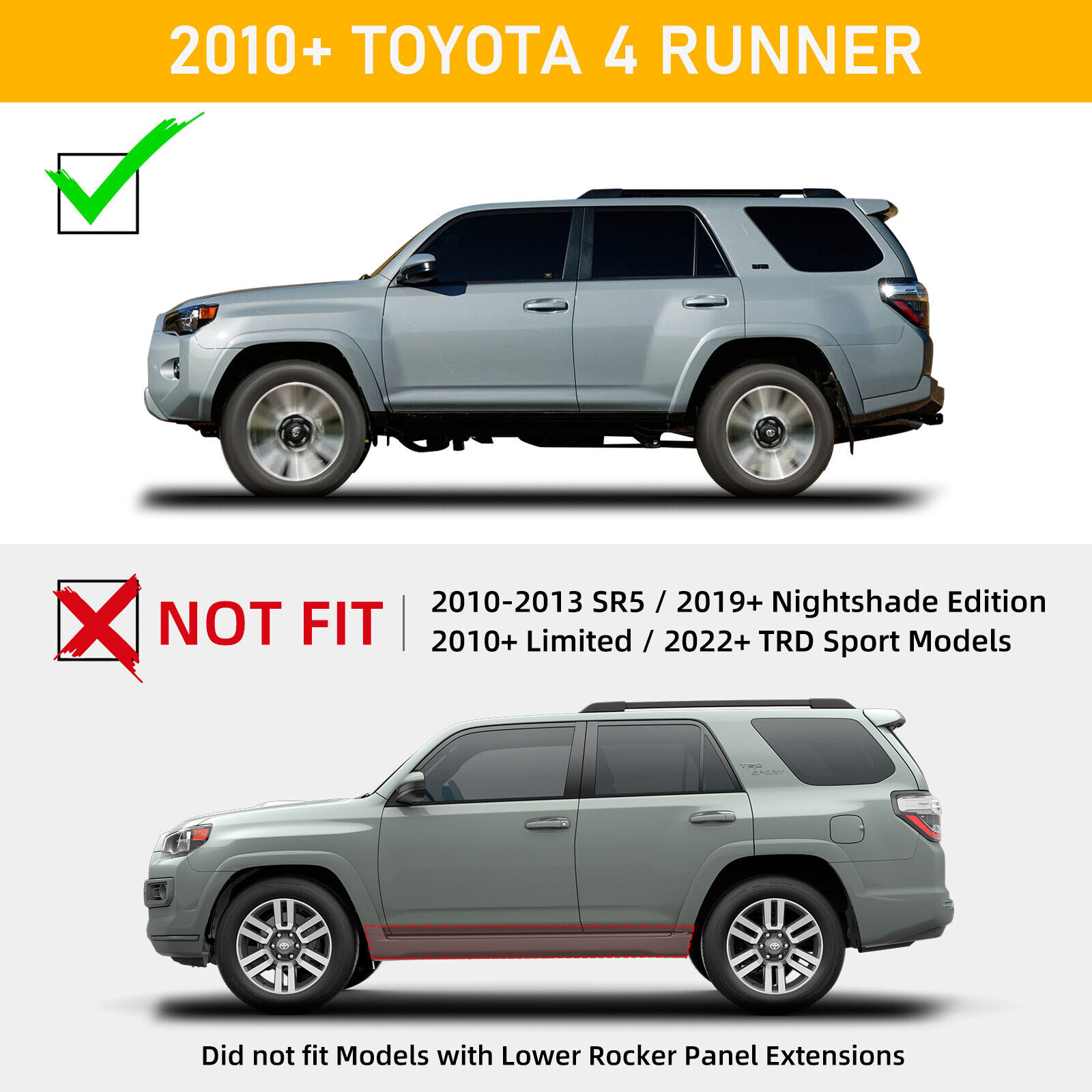 Rocker Panel Kit | TOYOTA 4RUNNER VENTURE SPECIAL EDITION 2021 Rocker Panel Kit | TOYOTA 4RUNNER VENTURE SPECIAL EDITION 2021