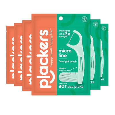 Plackers Micro Mint, 90 Count (Pack of 6) by Plackers (t1B)