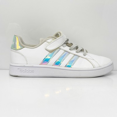 

Adidas Girls Grand Court FW1275 Белая повседневная обувь Кроссовки Размер 3, Белый, Grand Court