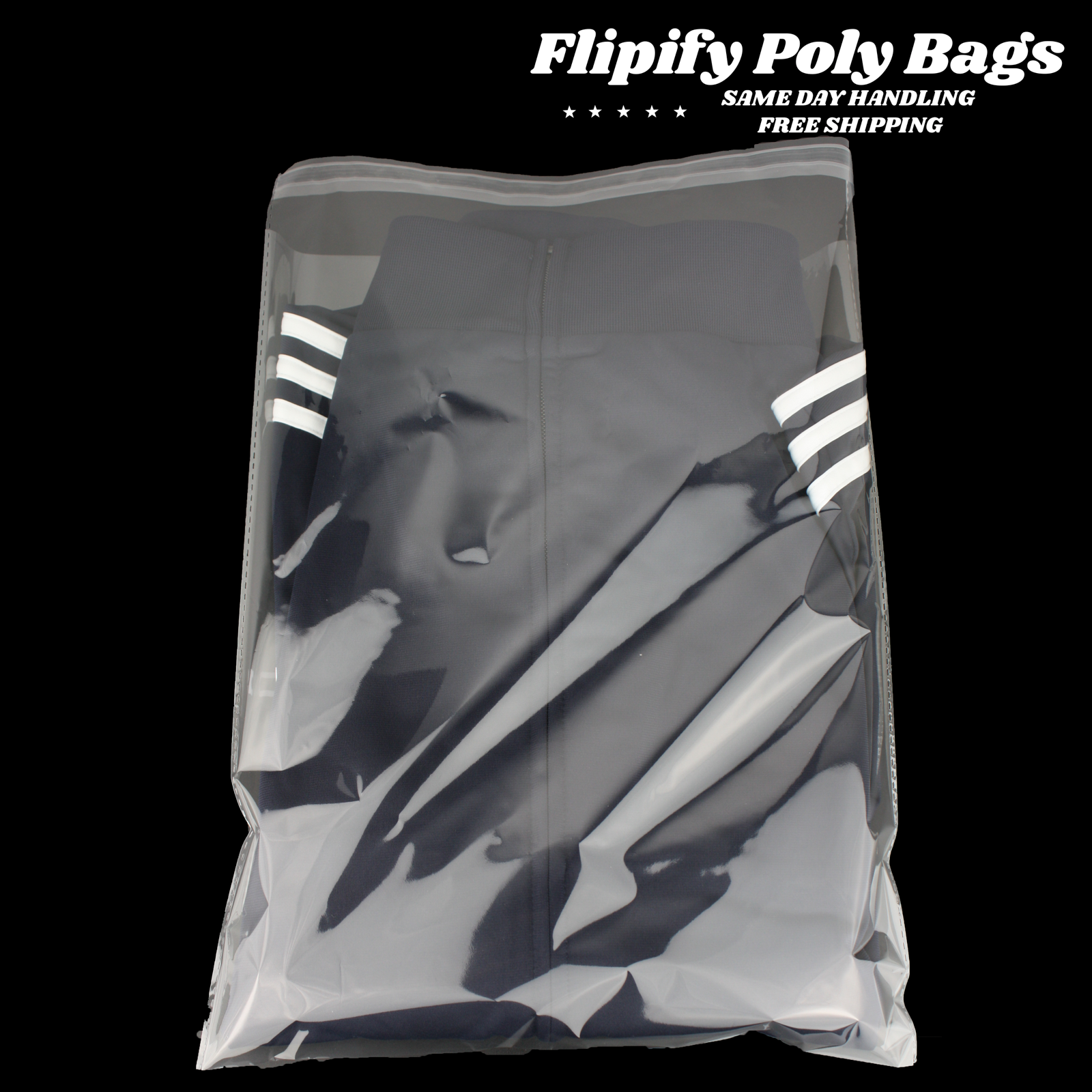 12x15 Clear Resealable T-Shirt/Apparel Self Seal Lip Tape Poly Plastic bags
