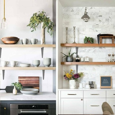 20 Pcs 6" x 8" inch Utility Metal Wall Shelf Corner Bracket Support Gray