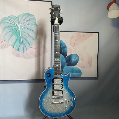 Custom Shop Silver Burst Ace Frehley LP Electric Guitar 6 String HPL Fretboard