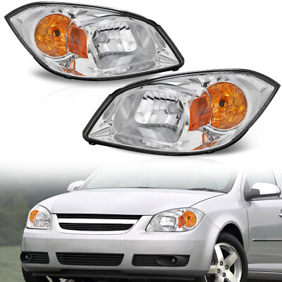 Headlight Set For 2005-2010 Chevrolet Cobalt 07-09 Pontiac G5 Left and Right
