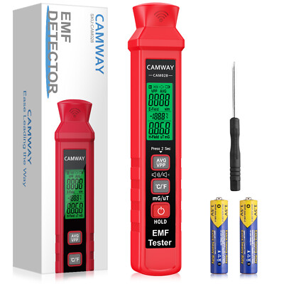 Digital EMF Meter Electromagnetic Field Radiation Detector Handheld Buzzer Alarm