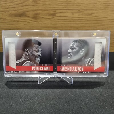 2013-14 Patrick Ewing Hakeem Olajuwon Panini Preferred Rivalry Booklet #2 /199