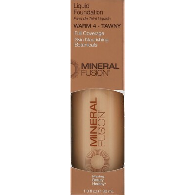 Mineral Fusion Liquid Foundation Warm 4 - Tawny 1 Oz