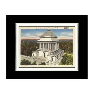 Art Print - Washington DC Postcard - House of the Temple, Washington, D. C.