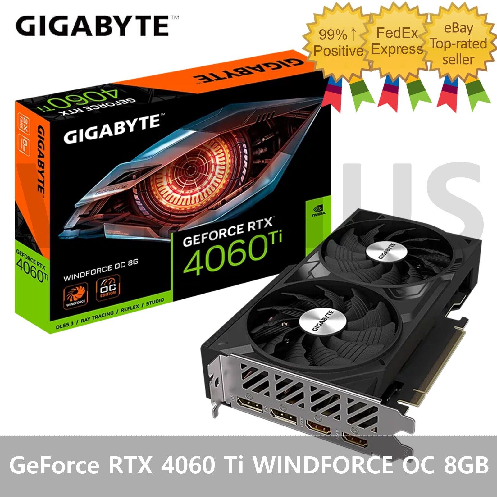 GIGABYTE GeForce RTX 4060 Ti WINDFORCE OC D6 8GB Gaming Graphic card - Tracking | eBay GIGABYTE GeForce RTX 4060 Ti WINDFORCE OC D6 8GB Gaming Graphic card - Tracking | eBay